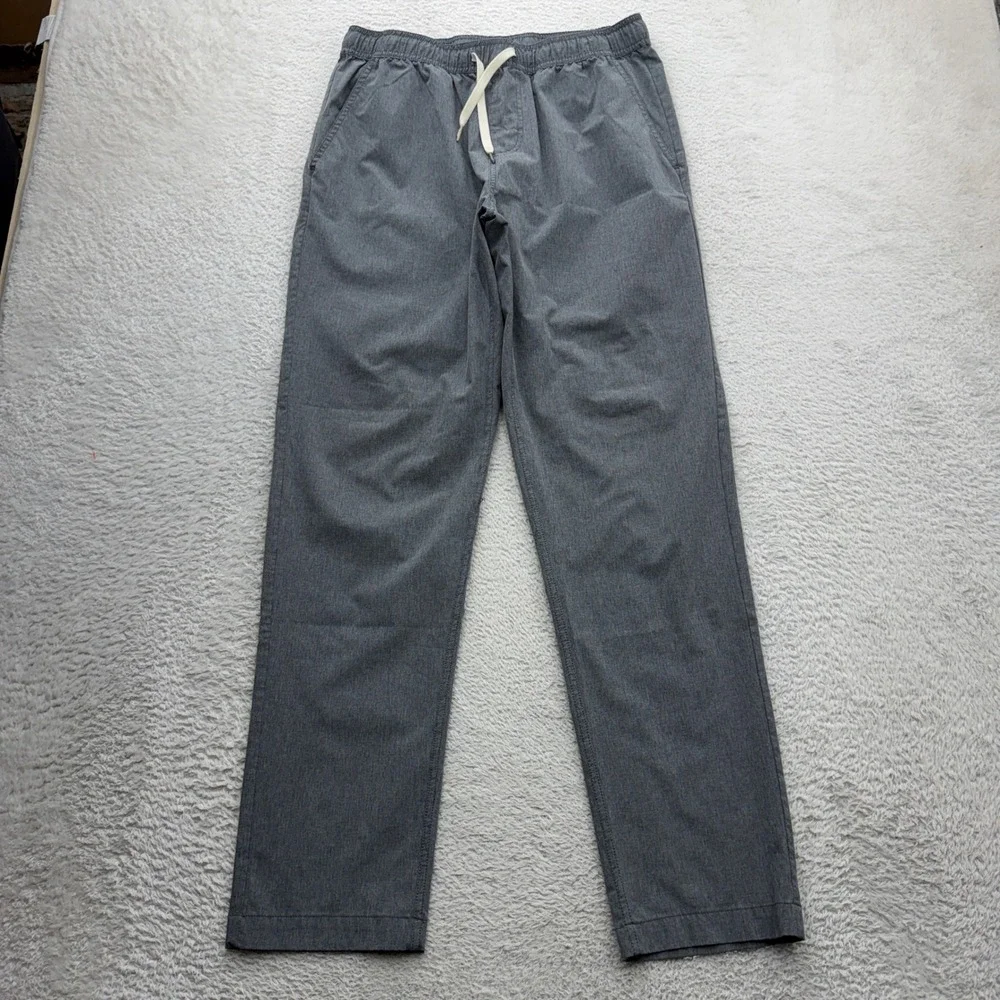 Fair Harbor Mens One Short Pant Heather Grey Elastic Waist Stretch Pants Large
